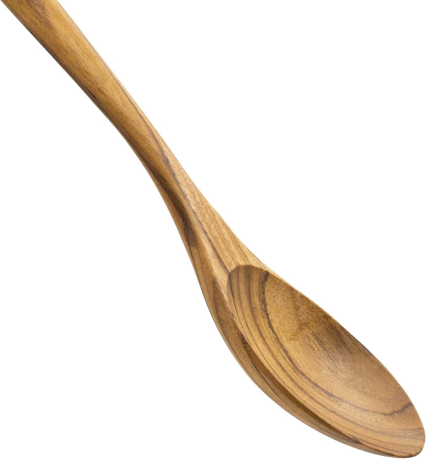 High-quality handcrafted wooden spoon for cooking and kitchen decor.