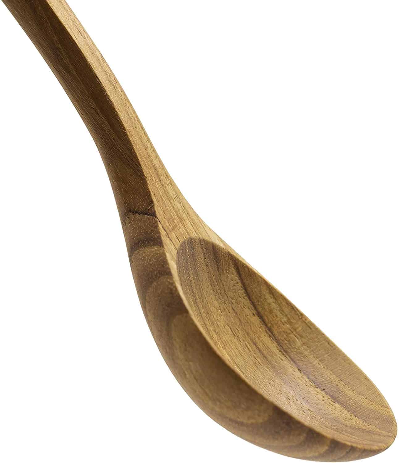 Round Wood Soup Spoons, view 2 of 4