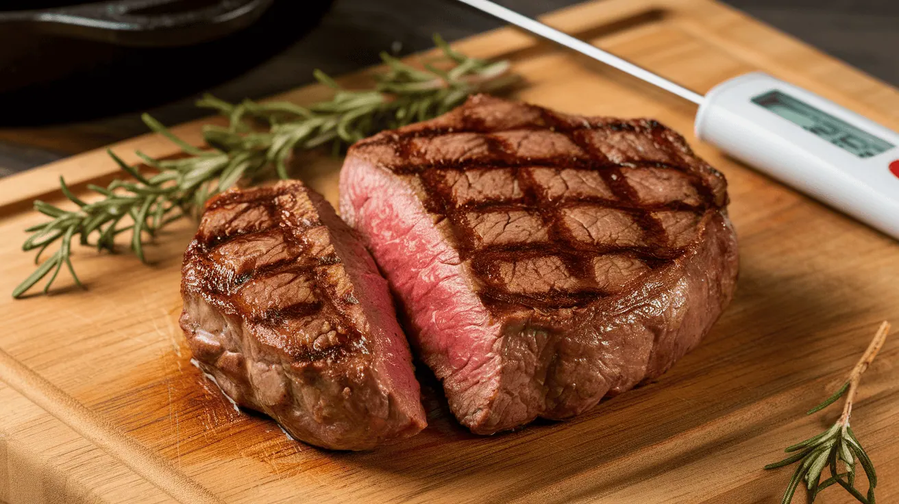 a-photo-of-a-medium-rare-steak-on-a-wood