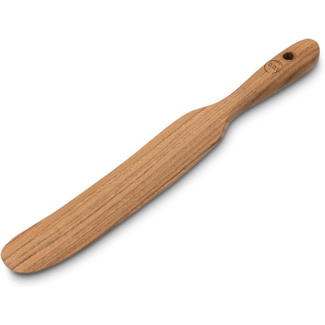 High-quality wooden spatula designed for eco-conscious kitchens, perfect for cooking and stirring.