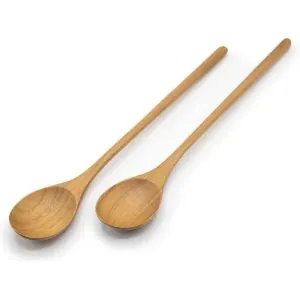 Eco-friendly bamboo kitchen utensils for cooking and serving, sustainable and stylish.