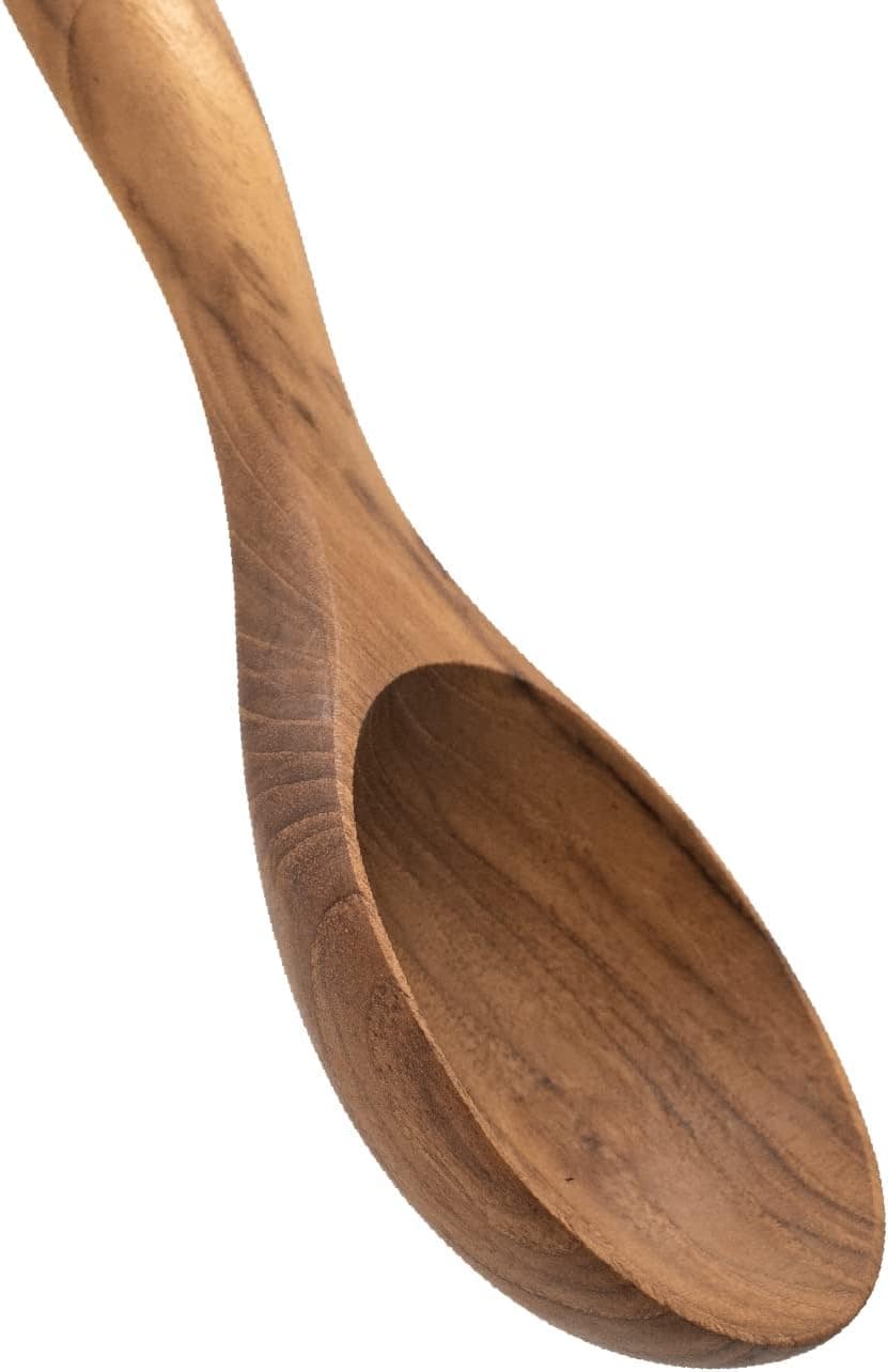 Elegant wooden kitchen utensil for cooking and serving food.