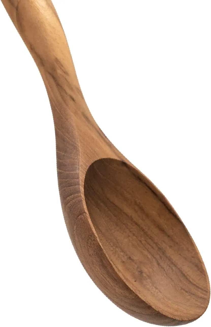 Elegant wooden kitchen utensil for cooking and serving food.