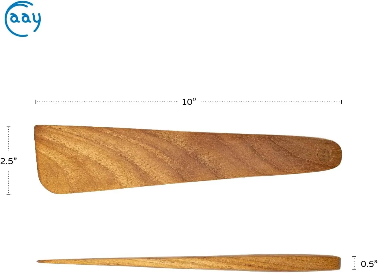 Wooden spatula for cooking and kitchen use, handcrafted from durable natural wood.