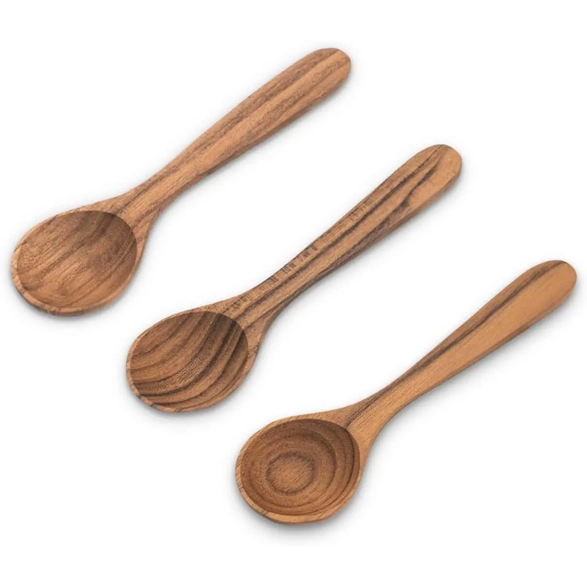 Mini Seasoning - Condiment Teak Spoons