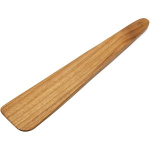 Natural wood spatula for cooking, baking, and kitchen use - eco-friendly and durable design.