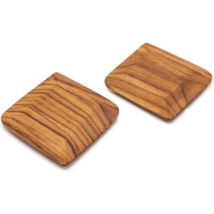 Stylish wooden coasters for furniture protection and home decor.