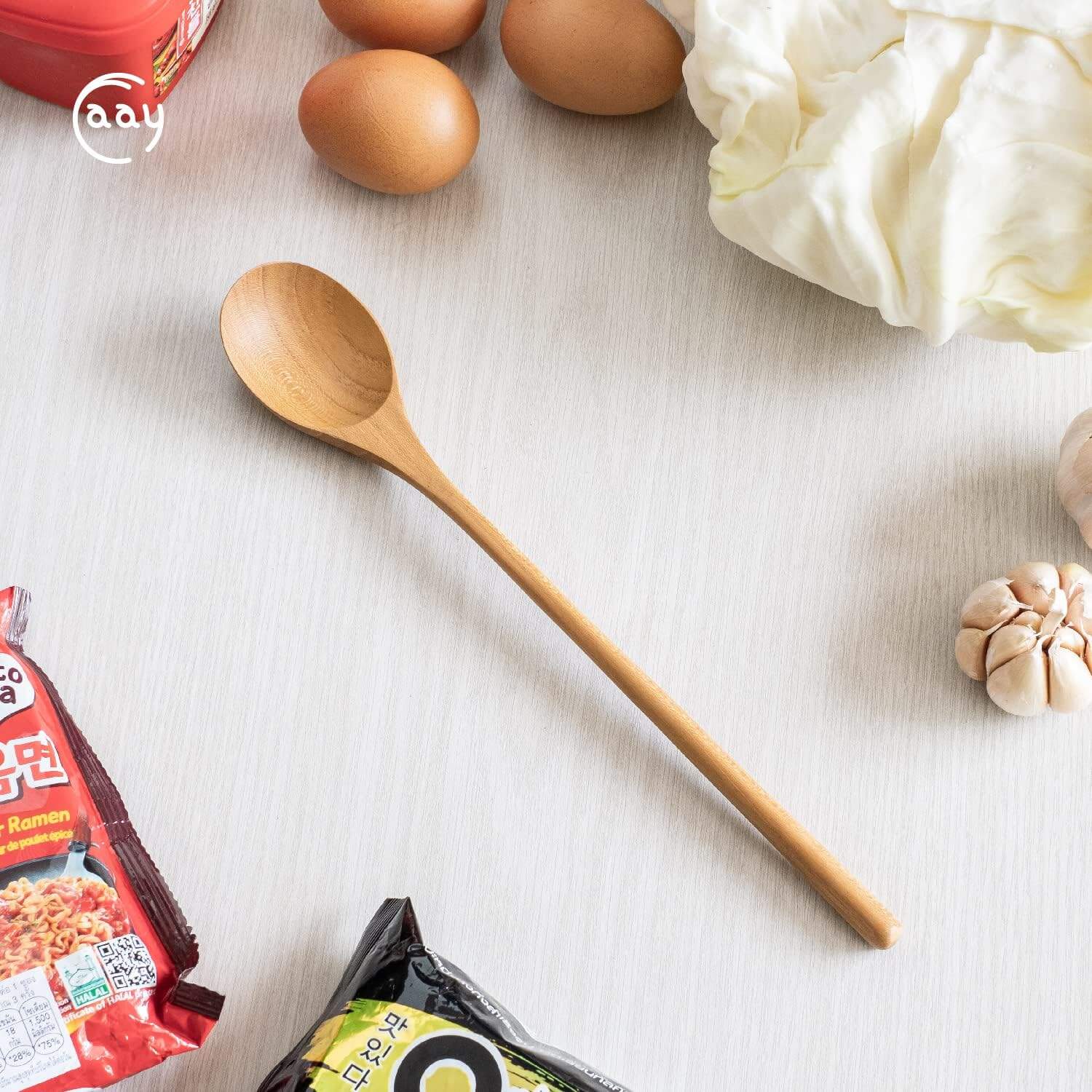 High-quality wooden spoon for cooking and kitchen prep, versatile and durable.